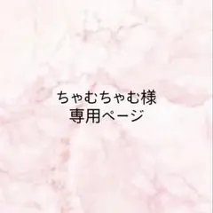 ちゃむちゃむ様専用ページ