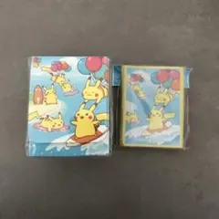 ポケカ　なみのりピカチュウ＆そらをとぶピカチュウ　デッキシールド＆ケースセット