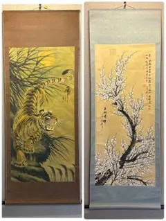 ♥古い　掛軸　中国　人物　②　掛け軸　骨董　古玩　中国画 2025年最新】中国 掛け軸の人気アイテム - メルカリ