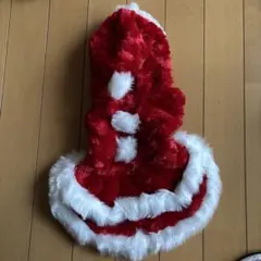 クリスマス用 犬服 フード付きケープのサムネイル