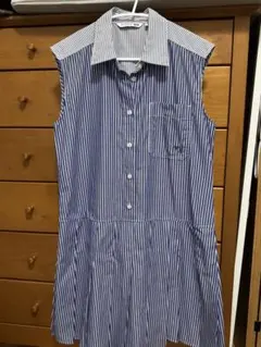 【JW ANDERSON×UNIQLO】ブルーストライプ ノースリーブワンピース