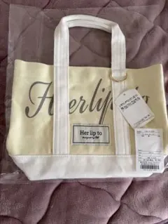 herlipto 新宿ルミネ限定 トートバッグ yellow - メルカリ