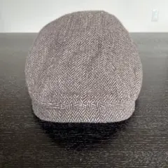 ブラウン ヘリンボーン ハンチング帽