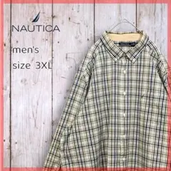NAUTICA ノーティカ★チェックシャツ★長袖★ビッグサイズ★BD★薄手