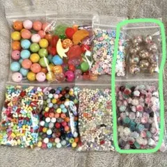 【在庫1点のみ！】アクリルビーズ・パーツ まとめ売り 8点セット
