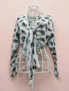 ヴィンテージ SONIA RYKIEL RÊVES 花柄 フロントタイのサムネイル