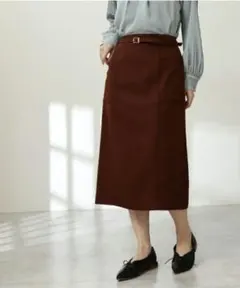 ベルト付ポケットタイトスカート　N. Natural Beauty Basic