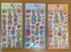 ぷくキラチャームステッカー　3種セット