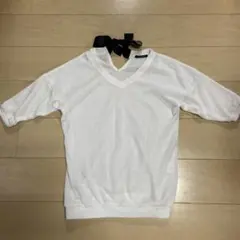 INGNI ホワイト 五分袖ニット M