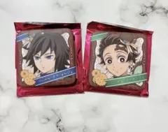 鬼滅　ufotable カフェ　バレンタイン ギフト缶バッジ 冨岡義勇　炭治郎