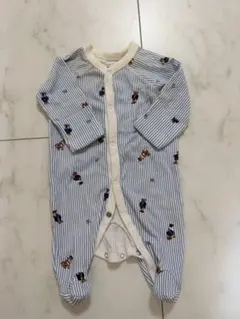 Ralph Lauren 新生児 ストライプロンパース