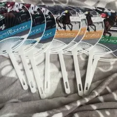 競馬　うちわ　新潟競馬場　モズメイメイ　シンリョクカ　トゥードジボン