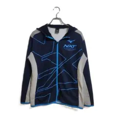 MIZUNO ジップパーカー M ネイビー NXT スポーツ きれいめのサムネイル