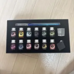 ガラスペンセット　12色