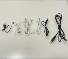 USB type-A Micro USB type-Bケーブル 7本セット 黒白