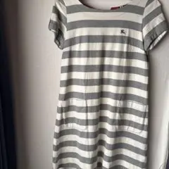 美品 バーバリーブルーレーベル チェック柄 パフスリーブ チュニック