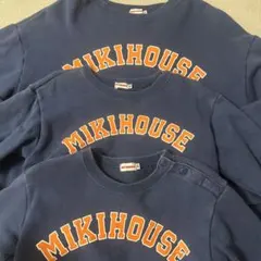 《最終値下げ早い者順》ミキハウス　ロゴトレーナー