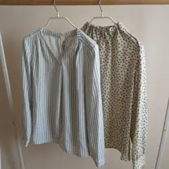 長袖ブラウス　2枚セット