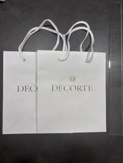 DECORTÉ ショップ袋 2枚セット ホワイト