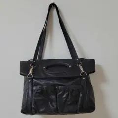 最終値下げ SAZABY 3WAYショルダーバッグ 黒 スタッズ