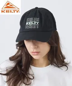 KELTY ケルティ男女兼用 帽子 タイポロゴ キャップ ブラック 黒