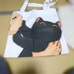 黒猫イラスト トートバッグ