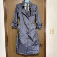 【ARTISAN 】トレンチコート ジャケット ブルー グレー 光沢のサムネイル