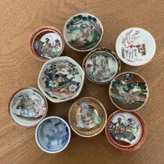 【時代物】　九谷焼、他　盃　お猪口　10個セット⑥