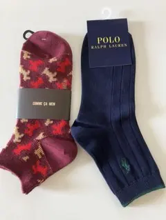 COMME CA MEN ソックス ポロラルフローレン　ソックス　2足セット