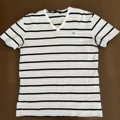 BurberryブラックレーベルボーダーTシャツのサムネイル
