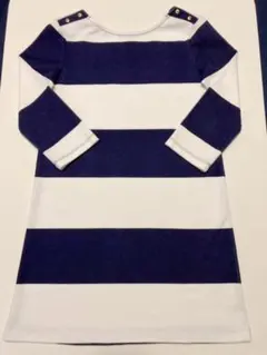 女の子　子供服　ワンピース　ギャップ　GAP　ボーダー　140　送料無料