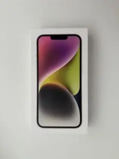 Apple iPhone 14 パープルの箱とケーブル