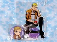 進撃の巨人 エルヴィン くじメイト アクリルスタンド 缶バッジ