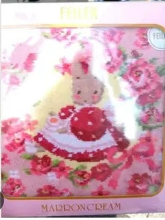 FEILER　サンリオ　フェイラー　マロンクリーム　ハンカチ　ハンドタオル　花柄