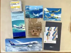 ANA 全日空 ノベルティ 飛行機模型 ポストカードセットのサムネイル