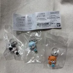 エヴァンゲリオン　めじるしアクセサリー　シンジレイアスカ3点セット