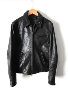 (本革) ゴート·レザー·ジャケット Harlem Rounge