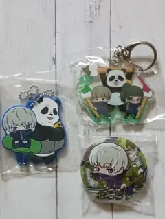 ガチャガチャ　呪術廻戦　禪院真希　狗巻棘　パンダ　アクリルキーホルダー　缶バッジ