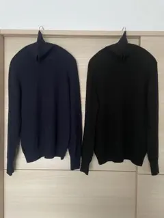 ユニクロ　レディース　カシミア　タートルネック　Lサイズ　２枚セット