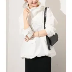 SLOBE IENA ドライコットンアノラック　ホワイト