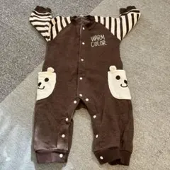 クマポケット付きロンパース 90サイズ