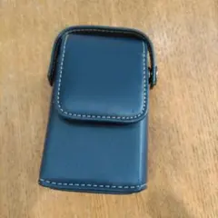 ドコモキッズケータイ　SH-03M　専用ケース　合成皮革　中古品　ネイビー
