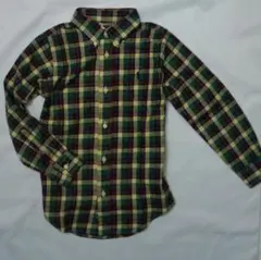 1点 新品★ラルフローレン 男の子長袖チェックシャツ 6 120cm