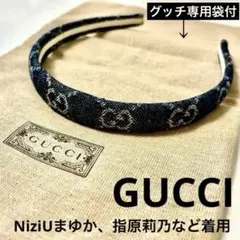 GUCCI GG柄 デニム カチューシャ ヘアバンド - メルカリ
