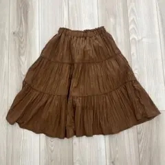 ZARA ブラウン プリーツスカート 122cm