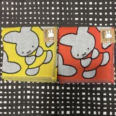 ミッフィー70周年ハンカチ２枚　ガーゼ
