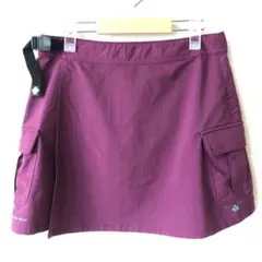 美品 Columbia トレッキングスカート 紫 レディースM ラップスカート