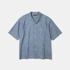 GU × Engineered Garmentsキューバシャツ(5分袖) ブルーのサムネイル