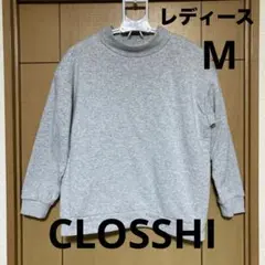 CLOSSH グレー クルーネックトレーナー　レディース　Mのサムネイル