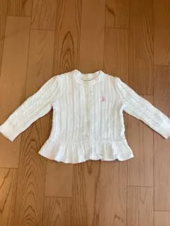 Ralph Lauren ホワイトカーディガン 12M